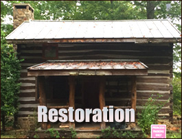 Historic Log Cabin Restoration  Riverside, Alabama